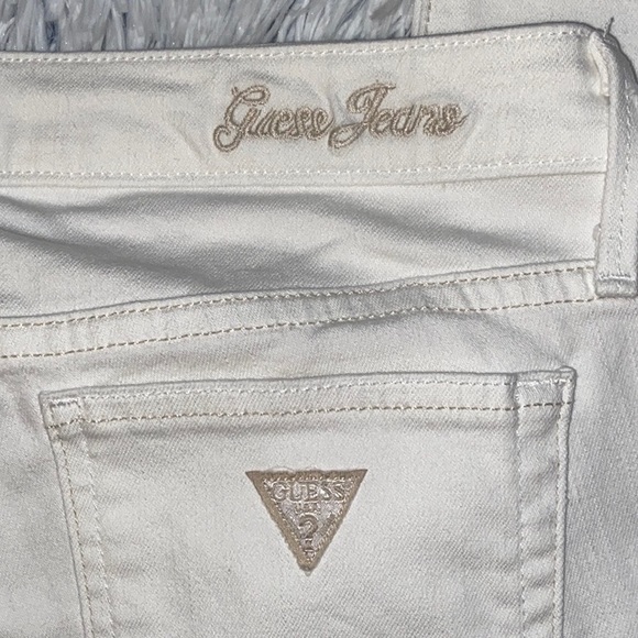 Guess Jeans White Flare Stretch Jeans 27x31 - Picture 7 of 11